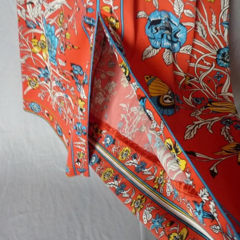 MISS SERBIN PSYCHEDELIC FLORAL VINTAGE GOWN DRESS M - Picture 4 of 7